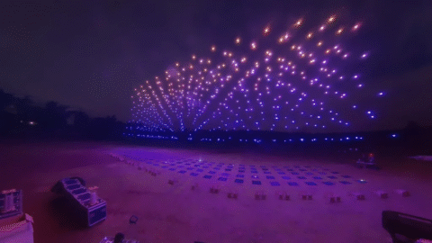 drones en eventos